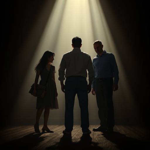 Affiche de la série 'Les Ombres du Passé', un drame familial sur les secrets et les non-dits.