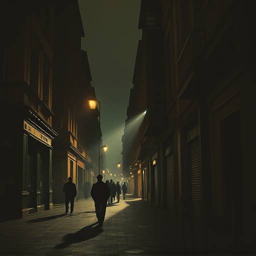 Affiche de la série 'Ombres Urbaines', un thriller sombre se déroulant dans les rues de Marseille.
